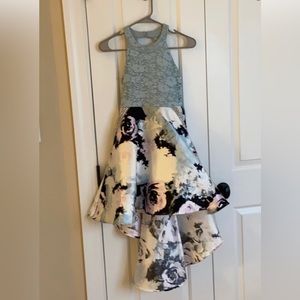 gorgeous elegant floral high low dress size 10